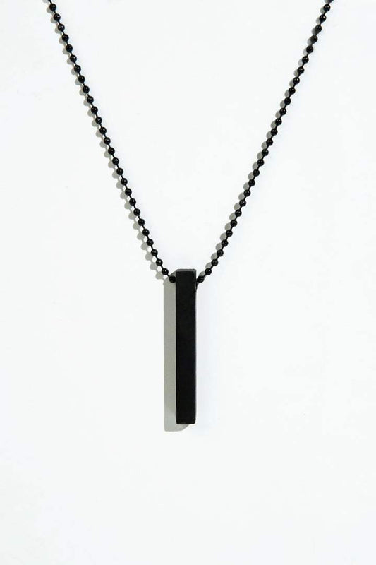 Vertical Bar Pendant - Black